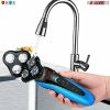 Electric razor for men Beard Trimmers 4 inch Razors 1 4D Men Waterproof Rotary Shaver Rechargeable Cordless Mens Razers 5Core SHV-4