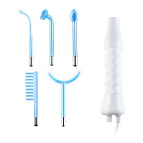 Beauty Instrument 5-piece Set Of Current Comb Stick Red Purple Blue Light (Option: Blue-US)