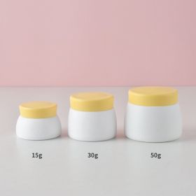 PP Double Cream Box Baby Mask Lotion Bottle Cream Jar (Option: Yellow-50g)