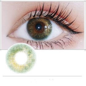 Beauty Pupil Male Students Natural Blue Male Gray Myopia Brown (Option: Golden green-175Degrees)