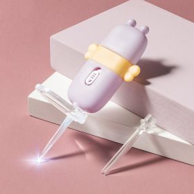 Ear Scoop With Light-emitting Light One-piece Molding Built-in Magnifying Glass (Color: Pink)