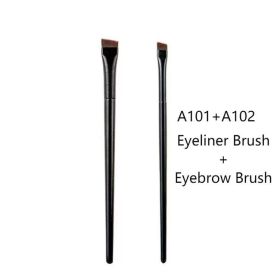 Blade Makeup Brush Eyebrow Brush Angled Eyeliner Brush Beauty Tool (Model: A101+A102)