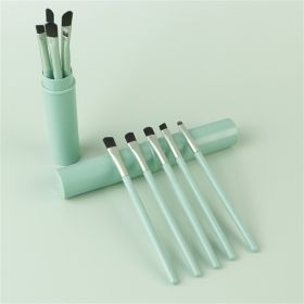 Makeup Brushes 3 Set 5Pcs Soft Bristles Cosmetic Brush Portable Eye Brushes for Women & Girls (Color: green)